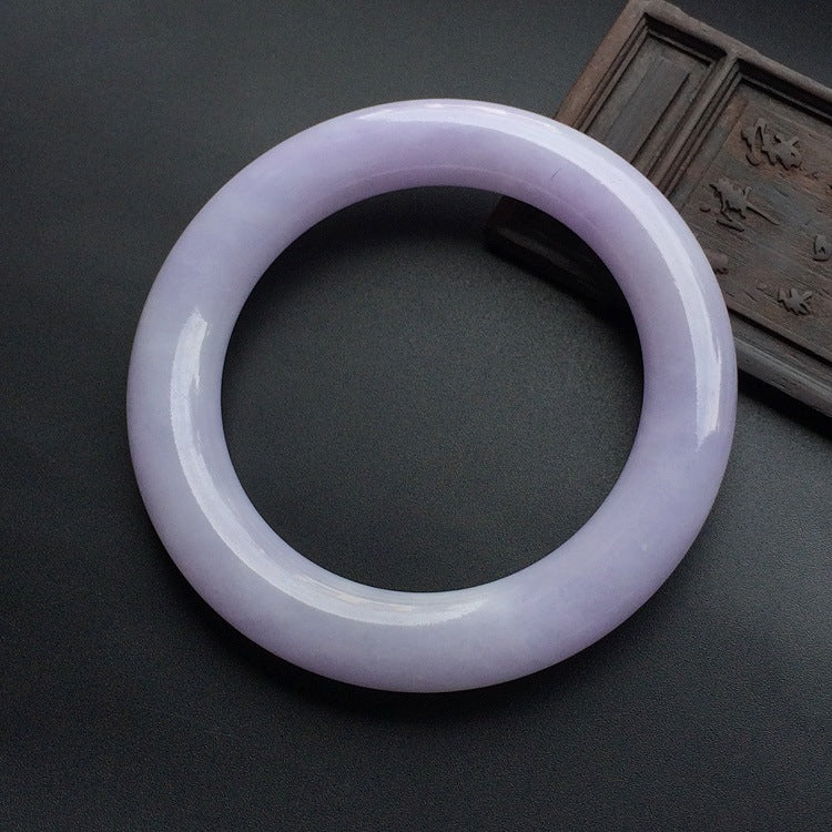 Jade Bracelet jade violet round bar bracelet jade handicraft jade bracelet wholesale origin source