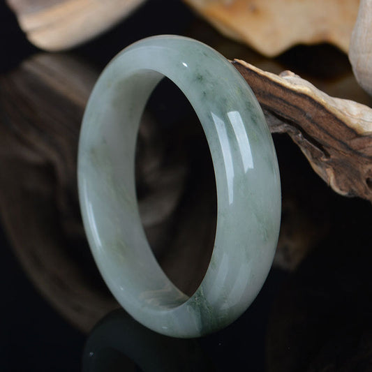 Jade Bracelet Xinjiang Natural Jade Jade Bracelet Authentic New Tianshan Cuiyu Bracelet Boutique Snowy Ice Jade Bracelet Wholesale