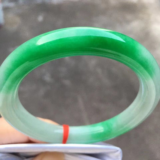 Jade Bracelet Natural jade Myanmar authentic natural ice species Yang green floating jade bracelet upscale ladies jade bracelet